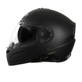 N2 Air 7 Flip-up Helmet for Man & Women with Bluetooth, GPS, Voice Assistance, ENC, Dual Visor, Removable Padding (Matte Black)